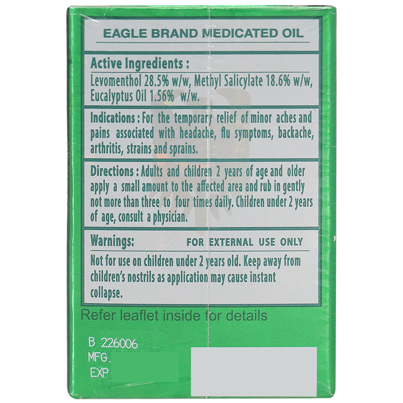 Dầu gió xanh Con Ó chai 24ml - 23